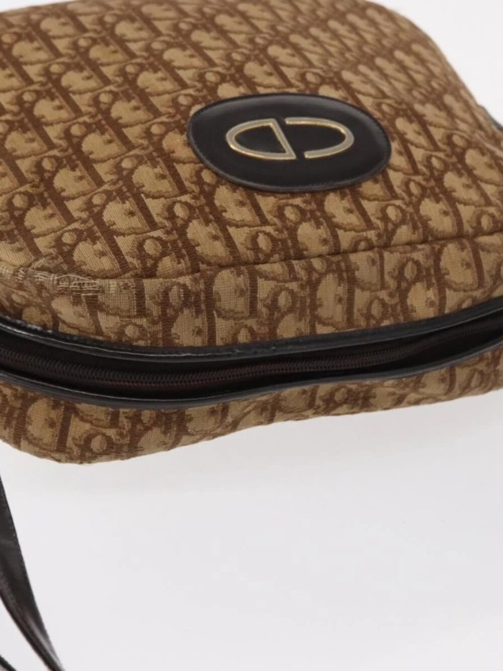 Christian Dior Trotter Canvas Shoulder Bag Brown Auth 156003 - Picture 7 of 16
